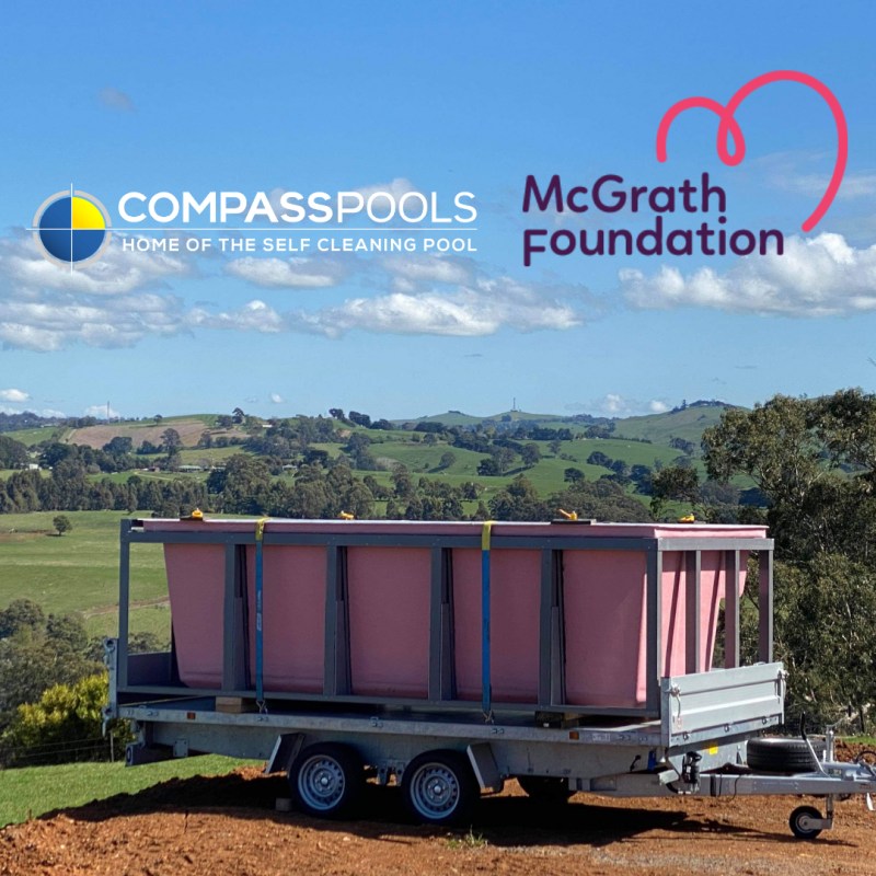 Compass Pools Australia Pink Pool Shells for McGrath