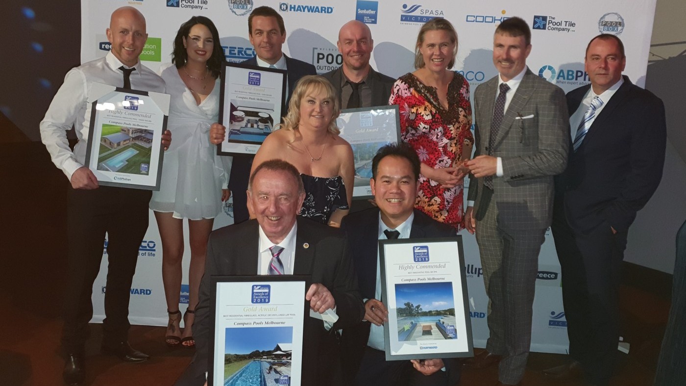 10.3 m Fastlane lap pool and spa Mornington Peninsula - Awards for Compass Pools Melbourne