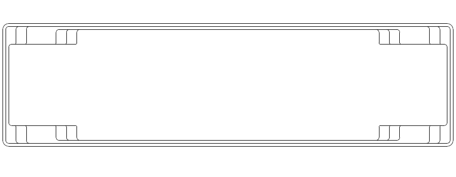 Contemporary Custom pool shape outline