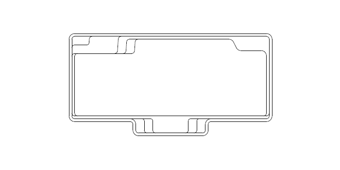 Vogue 7.15 pool shape outline